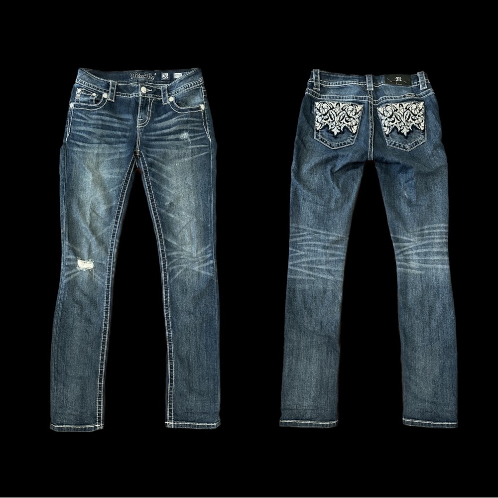 Miss Me mid rise straight fit jeans